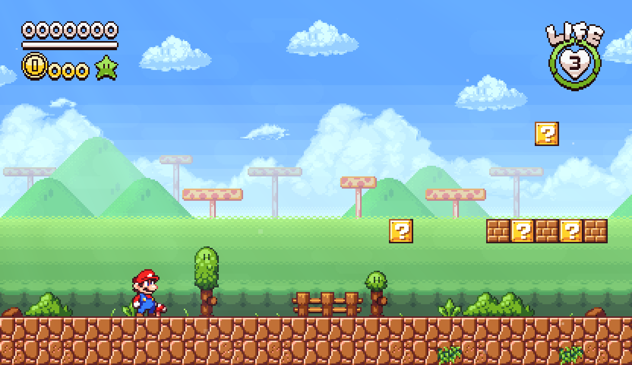 Super Mario Demo - Free Addicting Game